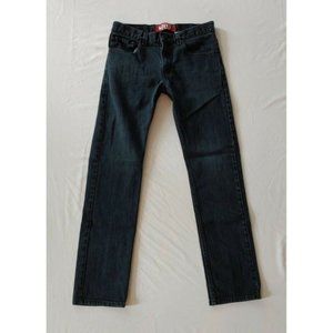 Levis Womens 511 Slim Fit Skinny Jeans Black Stretch Pockets Denim Size 16